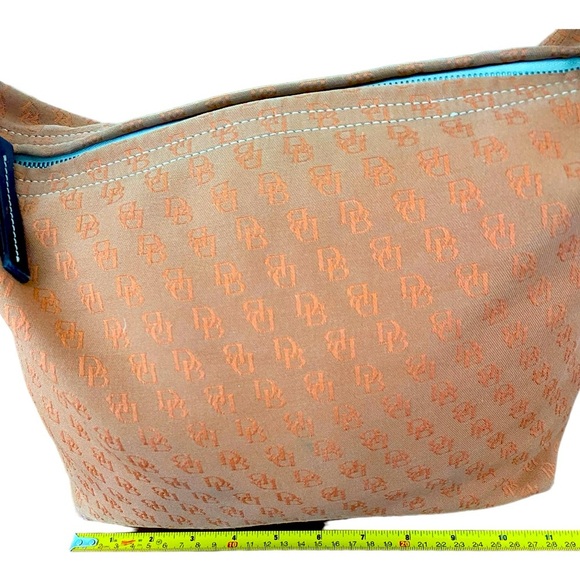 Dooney & Bourke Canvas Signature Hobo bag in burnt orange - Picture 4 of 9